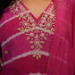 LEHRIYA 3PCS SUIT WITH ZARDOSI HANDWORK & BRUSHPRINT DUPPATA     ##SP086