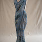 GEORGETTE FABRIC PEACOCK DESIGN DAILY WEAR SAREE WITH SIROSKI WORK BORDER (WITH BLOUSE) ##SR0308