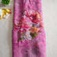 FLOWER PRINT RAJPUTI SAREE WITH AARI TARI WORK ( WITHOUT BLOUSE) ##SR0309