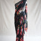 FLOWER PRINT RAJPUTI SAREE WITH AARI TARI WORK ( WITHOUT BLOUSE) ##SR0309