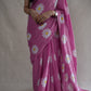 MAL COTTON FABRIC SAREE WITH FLOWER PRINT DESIGN (WITH BLOUSE)   ##SR0304