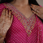 TRADITIONAL BANDHANI DESIGN HANDWORK SHADED COLOUR 3-PIECE SUIT ##SP091