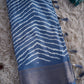 COTTAN SILK FABRIC LEHERIYA SAREE WITH ZARE WEAVING BORDER AND LINNING PATTERN (WITH BLOUSE) ##SR0305