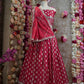 Full-Flair Rajwadi Lehenga with Banarasi Zari Weaving with Jal Dupatta with Sequence work ##LC018