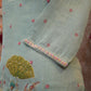 Linen fabric with digital print suit katha work ##SP003
