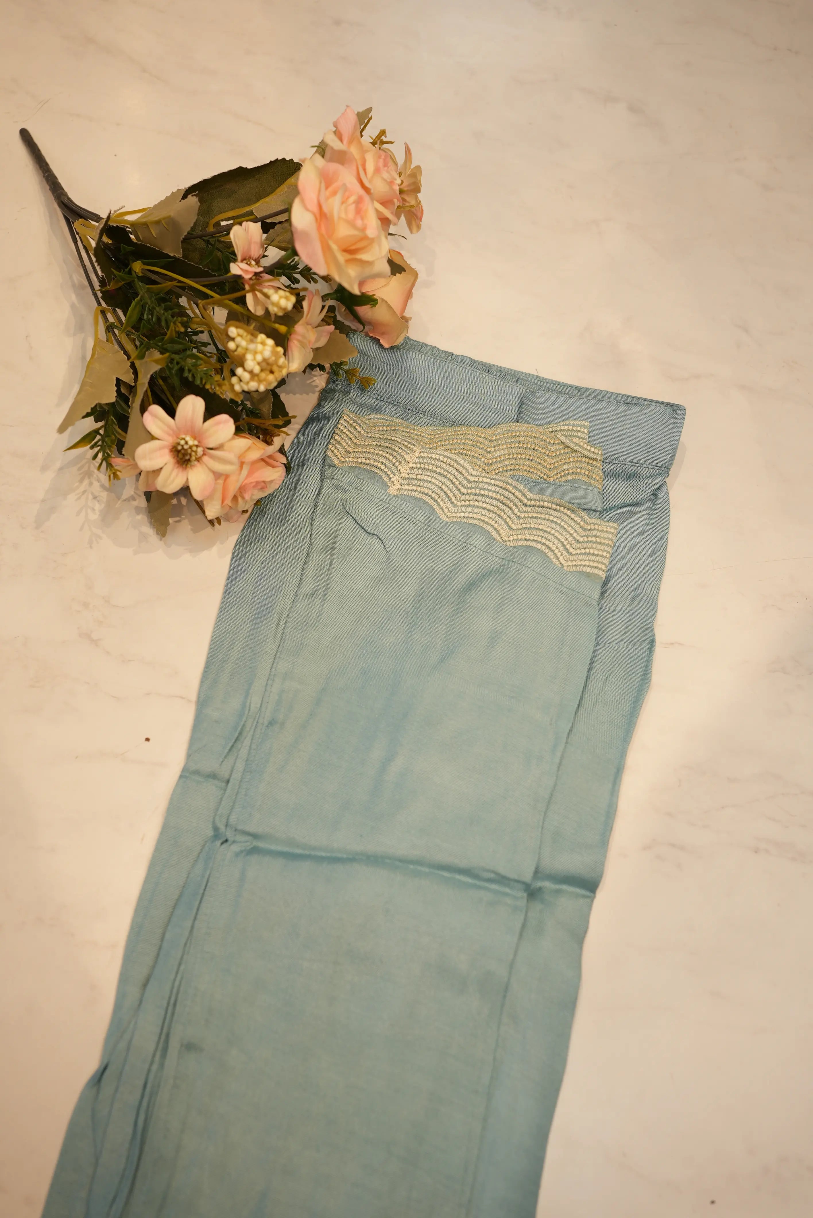 ORGANZA FABRIC STRAIGHT FIT SUIT EMBRODIRY WORK & CUT WORK DUPPATA