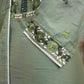 chanderi fabric mirror work suit with painted dupatta ##SP007