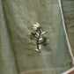 chanderi fabric mirror work suit with painted dupatta ##SP007
