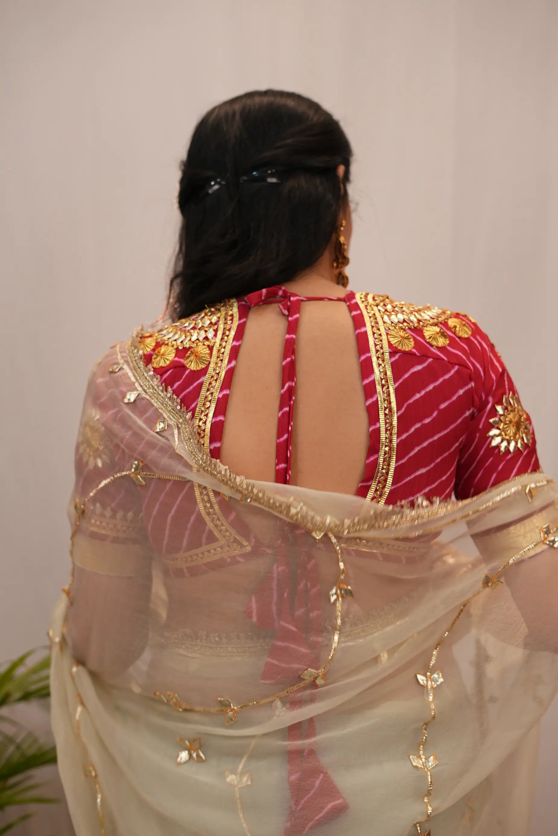 Leheriya Aangi With Gota Patti Handwork