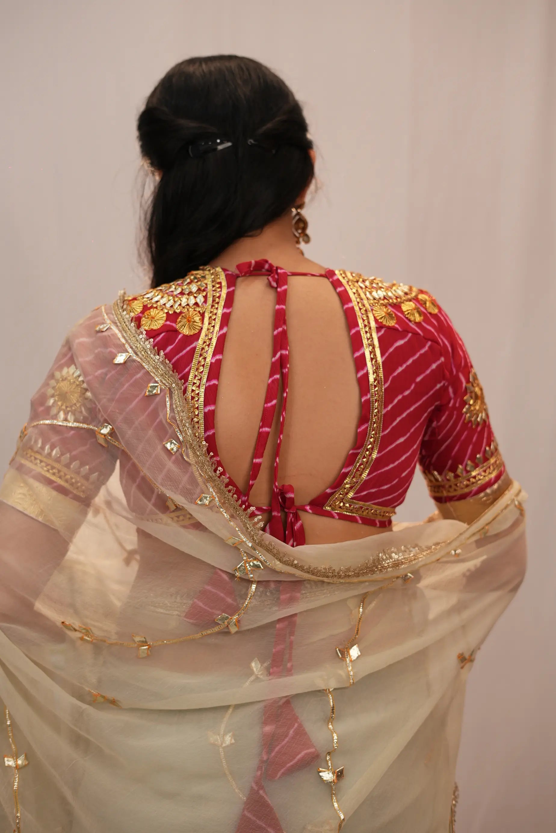 Leheriya Aangi With Gota Patti Handwork
