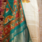 modal gaji fabric digital print suit with kalamkari dupatta & handwork ##SP011