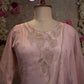 BABY PINK COLOUR TISSUE FABRIC CUTDANA AND ZARDOZI HANDWORK SUIT WITH DUPPATA     ##SP088