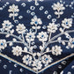 Blue Bandhani pure cotton suit with neck embroidery ##SP016