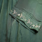 Pure Chinon fabric suit with hand work & pleats design ##SP017