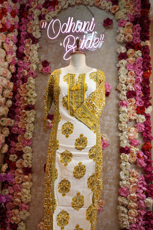 Pure cotton fabric suit with sanganeri print & printed bottam border ##SP019