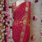 GEORGETTE FABRIC RAJPUTI SAREE WITH Elephant PRINT DESIGN ON BORDER (WITHOUT BLOUSE) ##SR0178