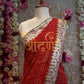 Rajasthani chunri Georgette saree with contrast blouse ##SR0151