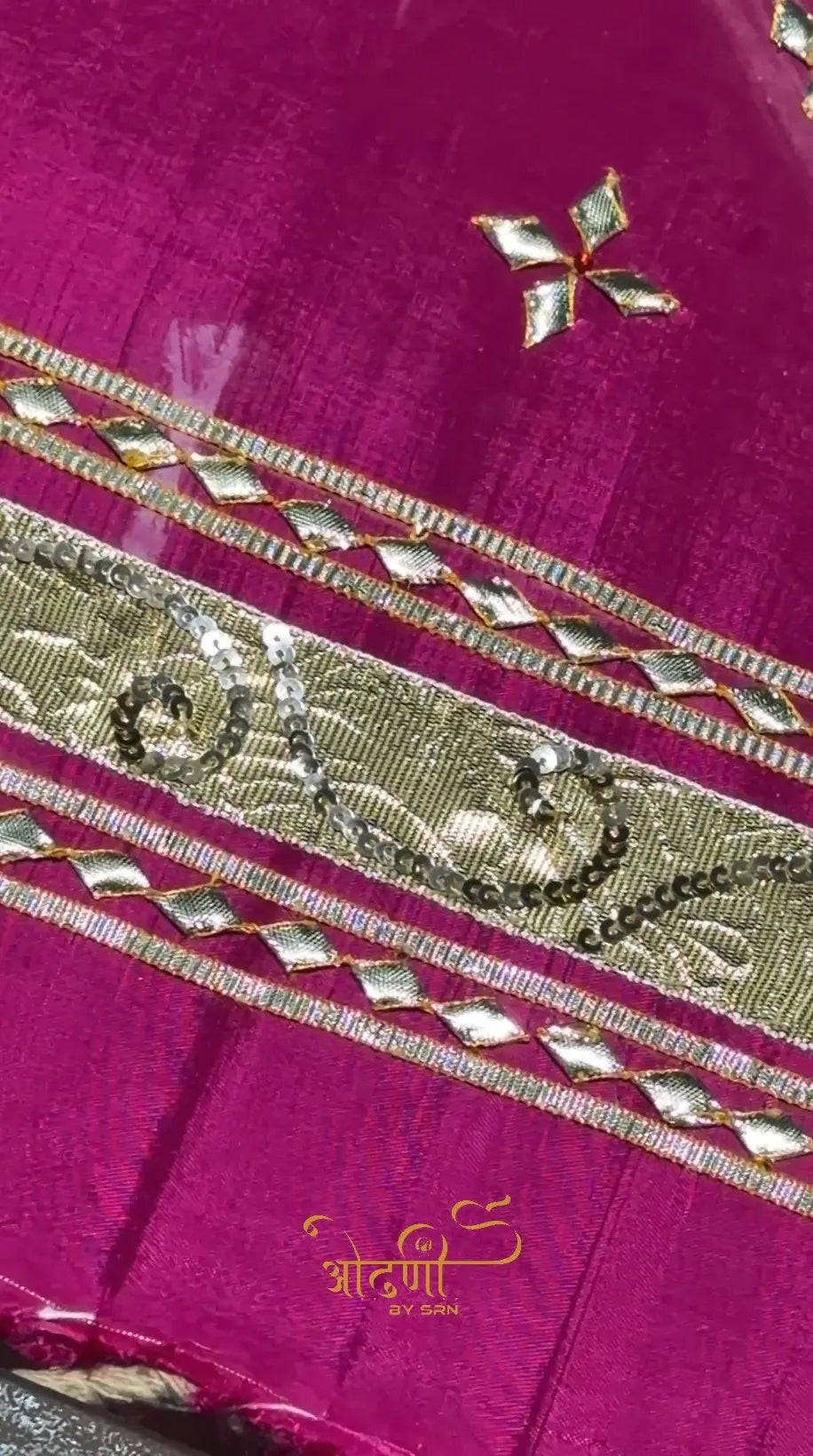 Rajasthani Angi Blouse with 999 Hallmark Silver Coin & Gota Patti Handwork