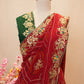 RAJASTHANI TRADITIONAL CHUNRI SAREE WITH SEQUENCE WORK (WITH BLOUSE) ##SR581