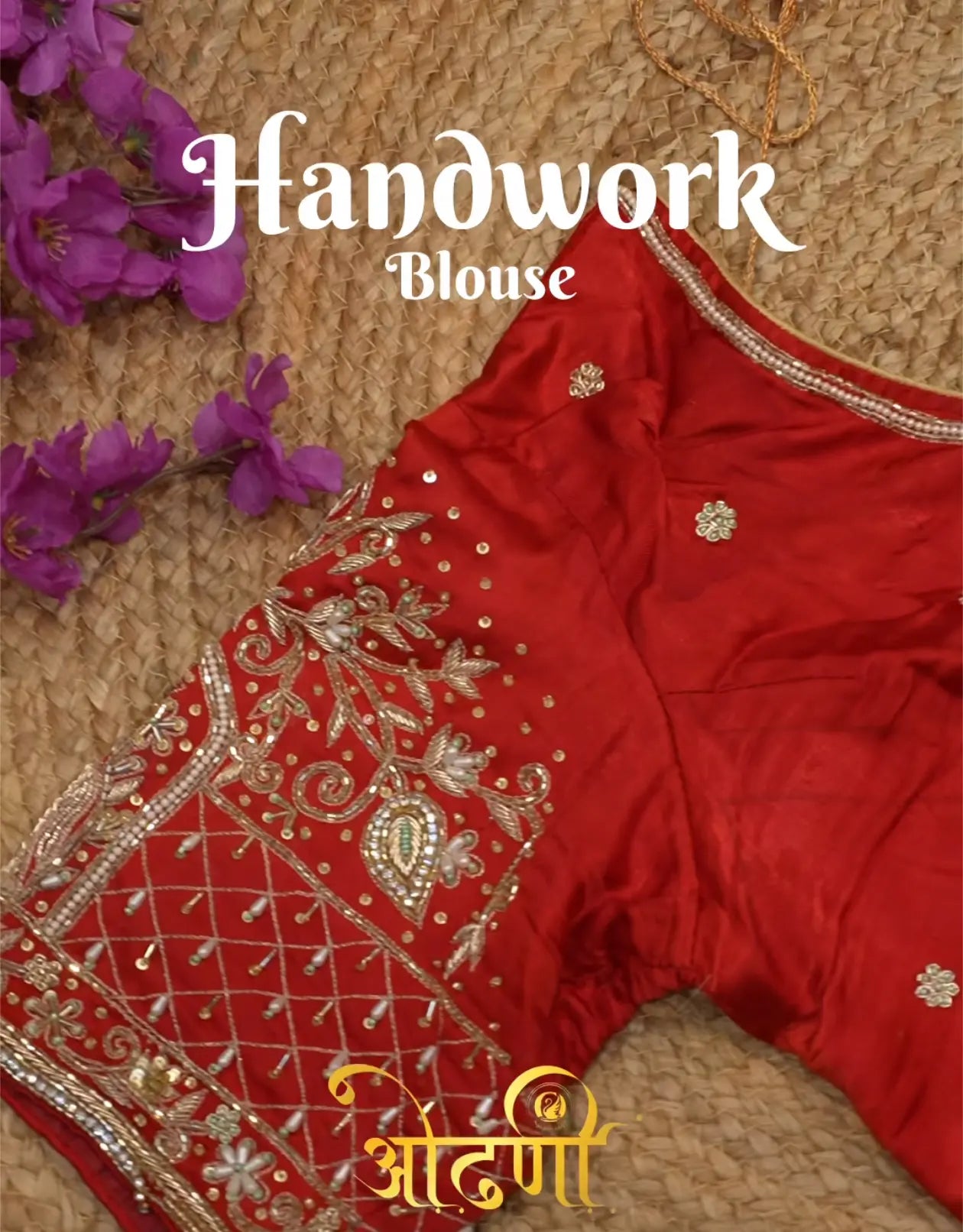 Maggam Handwork Blouse on Pure Gazzi Silk Fabric (PRE-BOOKING ITEM)
