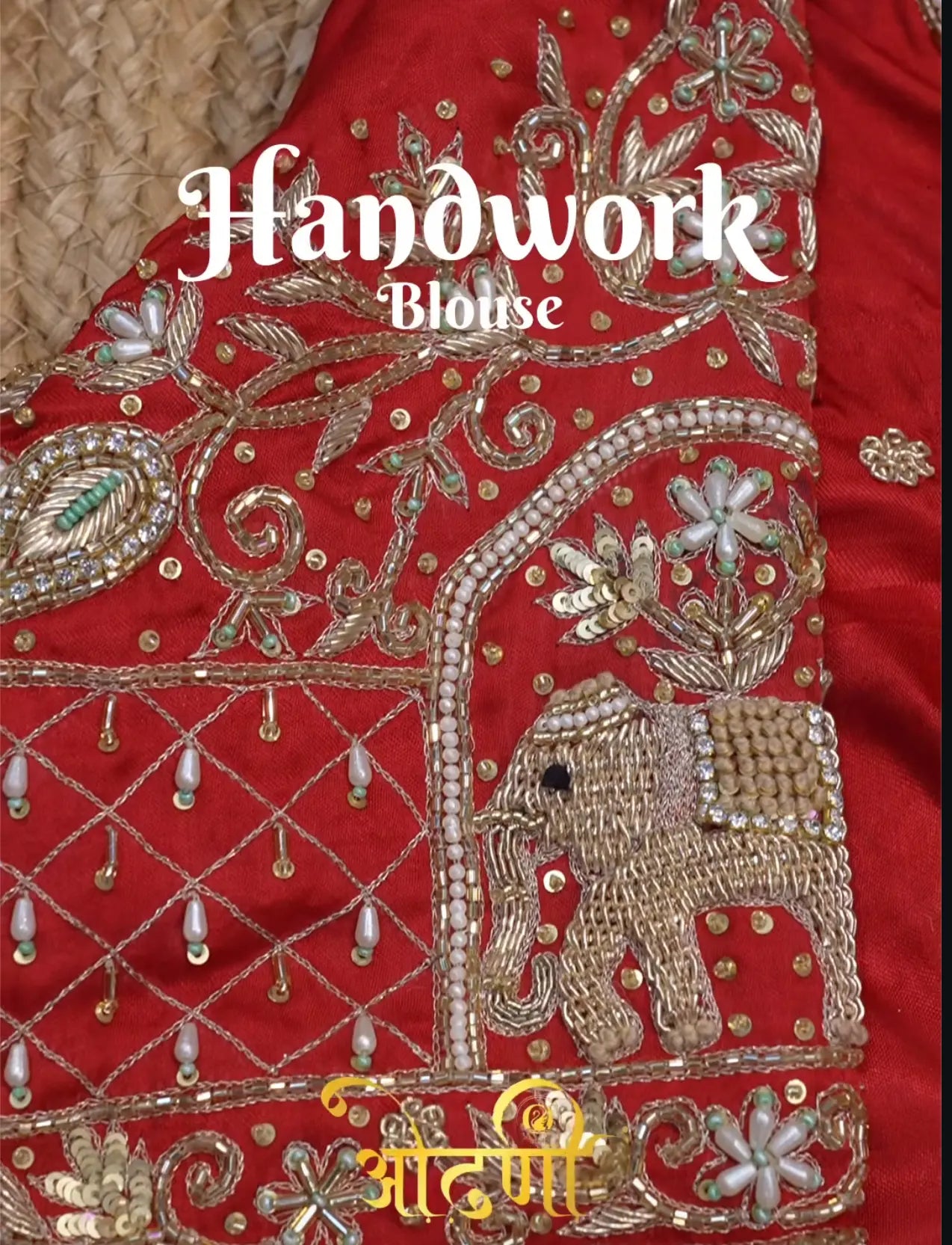 Maggam Handwork Blouse on Pure Gazzi Silk Fabric (PRE-BOOKING ITEM)