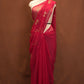 RAJPUTI DESIGN ROYAL GEORGETTE FABRIC SAREE WITH AARI TARI WORK AND SMALL BUTI ##SR615
