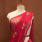 RAJPUTI DESIGN ROYAL GEORGETTE FABRIC SAREE WITH AARI TARI WORK AND SMALL BUTI ##SR615