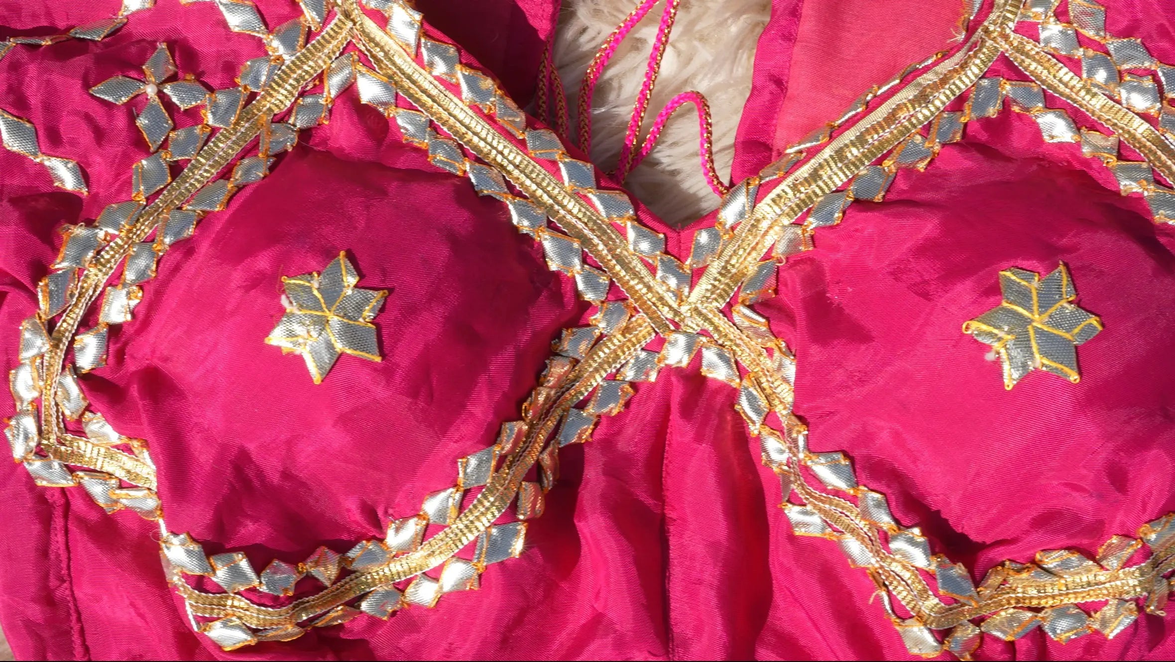 Chand Rani Rajasthani Angi Blouse with Kachi Gota Patti Work
