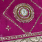 RAJASTHANI ANGI BLOUSE WITH 999 HALLMARK SILVER COIN & GAJAI, GOTA PATTI HANDWORK ##HB109