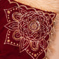 HANDMADE VELVET SHAWL WITH PITA WORK AND MANDALA ART WITH BUTI (CUSTOMISABLE) ##SH03