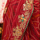 RAJASTHANI TRADITIONAL CHUNRI SAREE WITH SEQUENCE WORK (WITH BLOUSE) ##SR581
