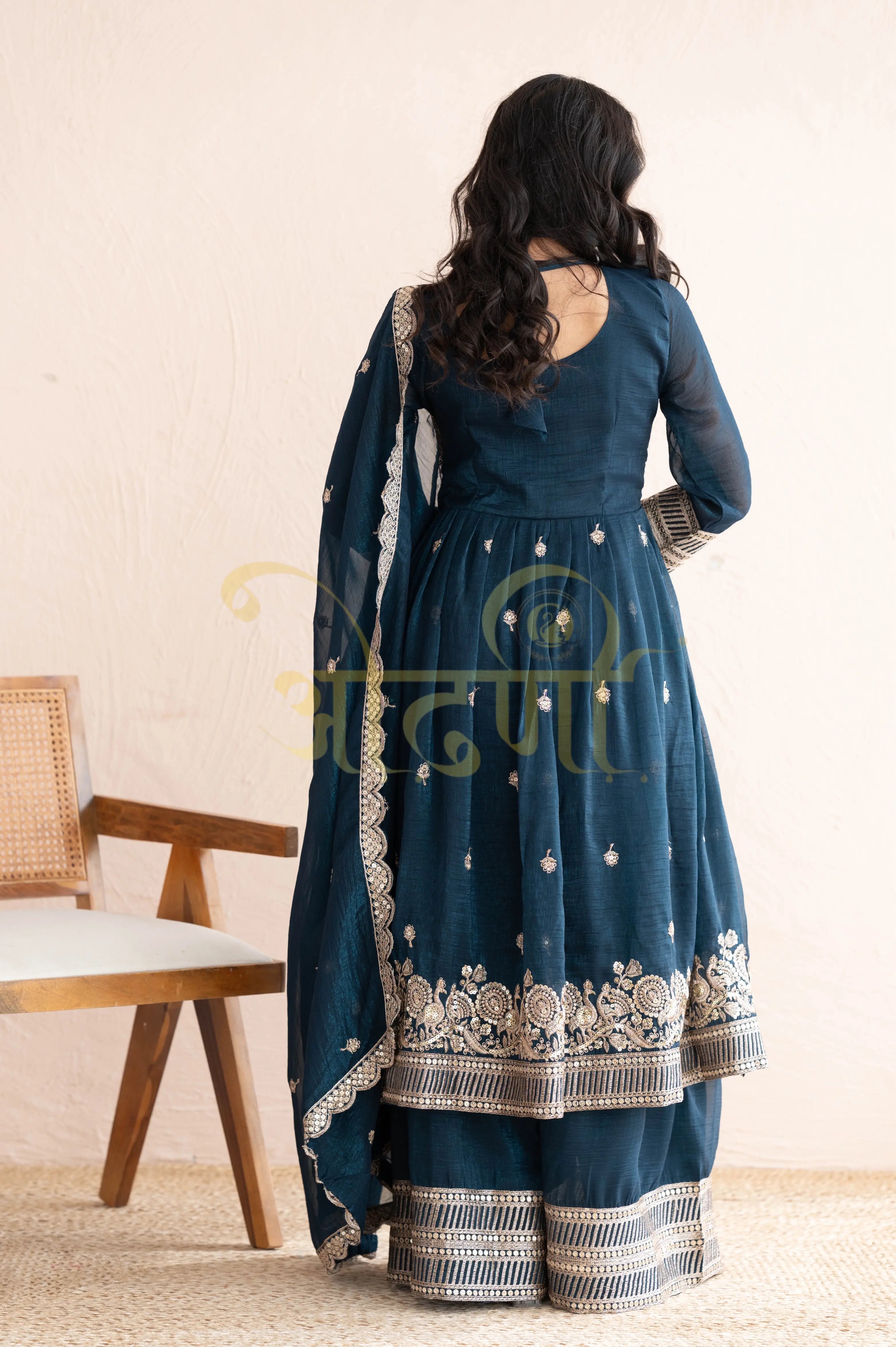 GEORGETTE FABRIC ANARKALI 3-PIECE SUIT WITH DUPATTA