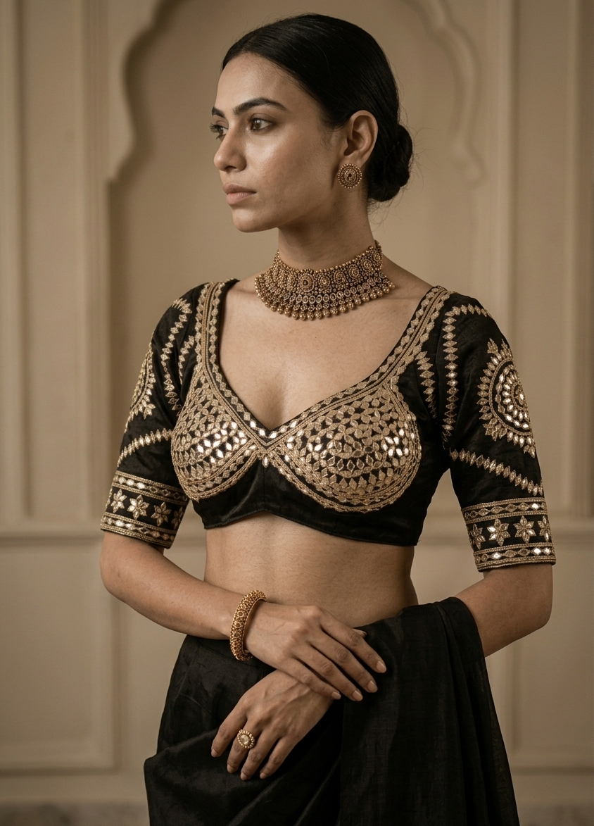 Roohani Rajasthani Aangi Blouse (PRE-BOOKING ITEM)