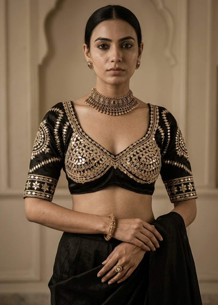 Roohani Rajasthani Aangi Blouse (PRE-BOOKING ITEM)