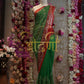 Rajwadi saree with aari-tari work on georgette fabric ##SR0162