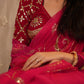 RAJASTHANI AANGI BLOUSE WITH GOTAPATTI WORK (UNSTITCHED) ##HB032