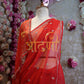 Georgette Fabric Cutdana & Buti Handwork Saree ##SR036