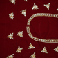 Kachi Gota Patti Handwork Blouse On Valvet Fabric (unstitched) ##HB041