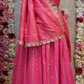 CRUSH TISSUE FABRIC LEHNGA WITH BEATS WORK PANNEL AND CUTDANA WORK  ##LC021
