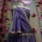 CRUSH TISSUE FABRIC LEHNGA WITH BEATS WORK PANNEL AND CUTDANA WORK  ##LC021