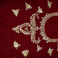 Kachi Gota Patti Handwork Blouse On Valvet Fabric (unstitched) ##HB041