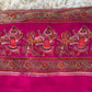 CHIFFON FABRIC SAREE WITH DANDIYA PRINT AND CUTDANA WORK (WITH BLOUSE)  ##SR0364