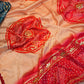 Royal Silk Bandhani Saree with Traditional Gota Patti Work ##SR0163