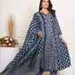 PURE SUPER COTTON 3-PIECE SUIT WITH DUPATTA (BLUE) SNV ##SP046