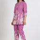 PURE SUPER COTTON CO-ORD SET SUIT (PURPLE) SNV ##SP053