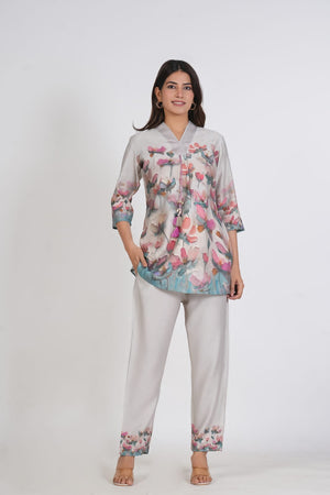 PURE SUPER COTTON CO-ORD SET SUIT (OFF WHITE) SNV ##SP054