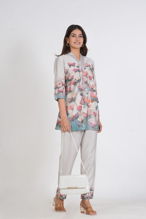 PURE SUPER COTTON CO-ORD SET SUIT (OFF WHITE) SNV ##SP054