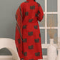 PURE SUPER COTTON 3-PIECE SUIT WITH DUPATTA (RED) RASS ##SP062
