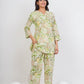 PURE SUPER COTTON COR-ORD SET WITH FLURAL PRINT (PISTA GREEN ) SNV ##SP031