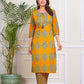 PURE SUPER COTTON 3-PIECE SUIT WITH DUPATTA (MUSTARD) SNV ##SP041
